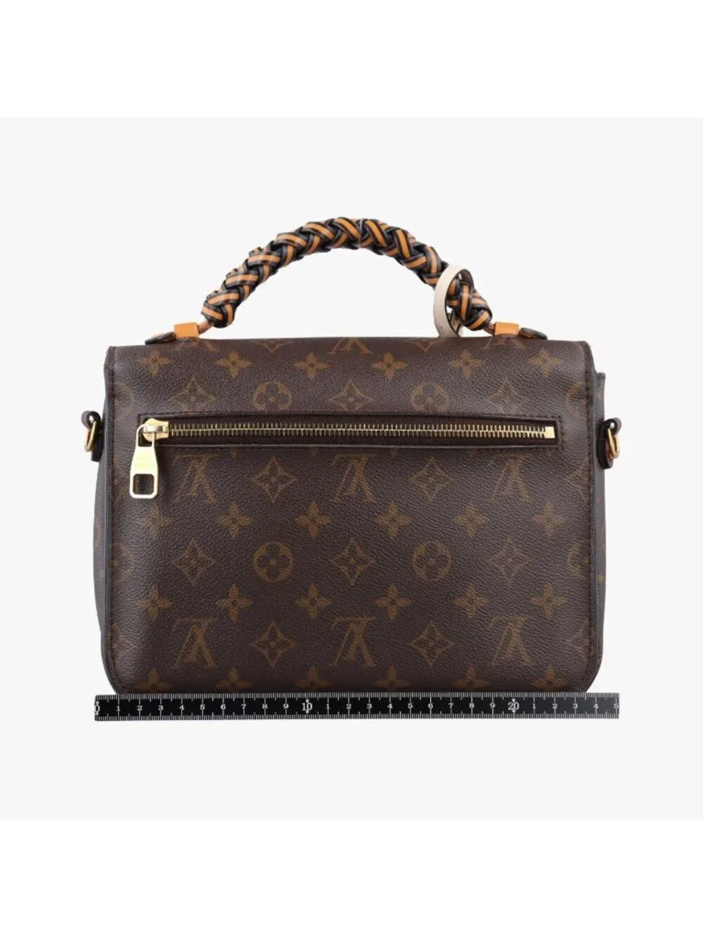 Louis Vuitton Pochette Metis Monogram Brown Canvas Handbag